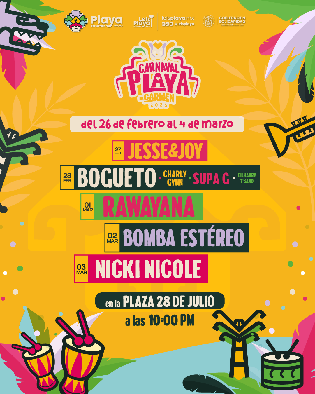 Programación en Villas del Sol y Puerto Aventuras